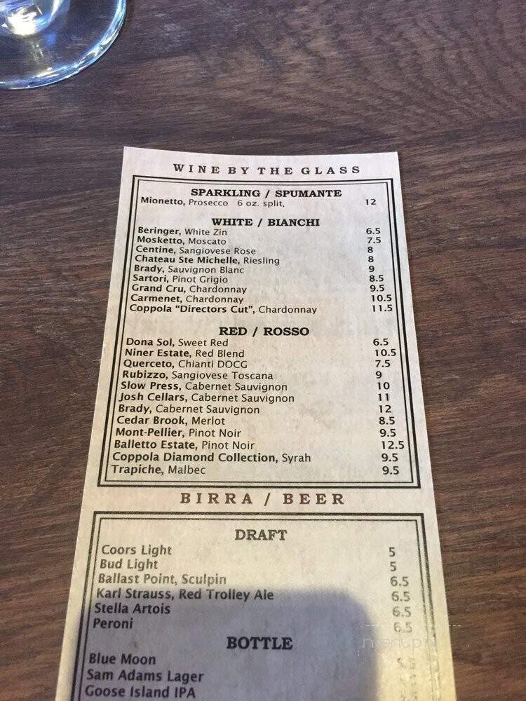 Tresino's - Wildomar, CA menu_pic