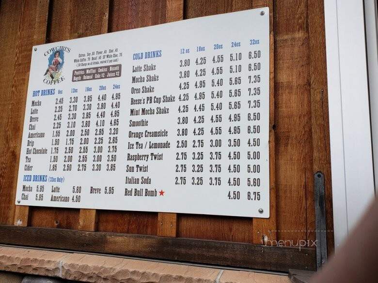 Cowgirl's Coffee - Spanaway, WA menu_pic