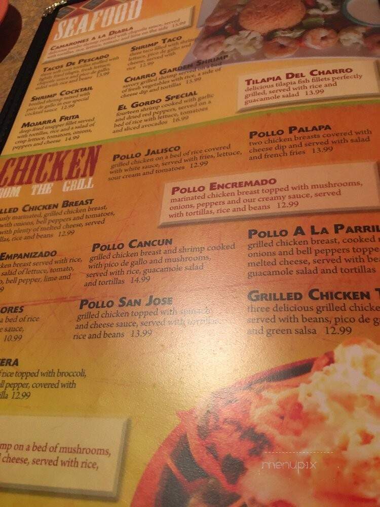 Charro Mexican Restuarant and Bar - Chesterfield, MO menu_pic