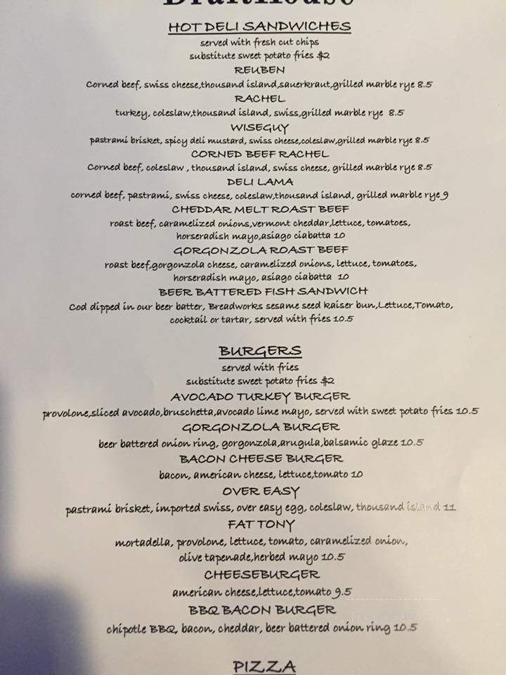 Goodfellas Deli & Drafthouse - Sewickley, PA menu_pic