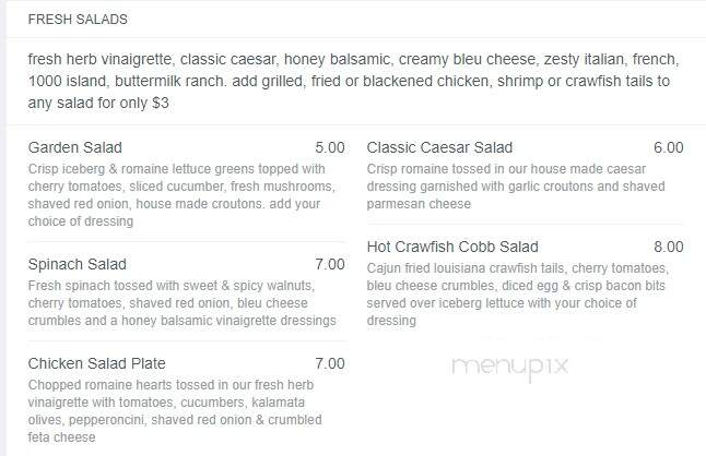 Rosie O'Grady's - Pensacola, FL menu_pic