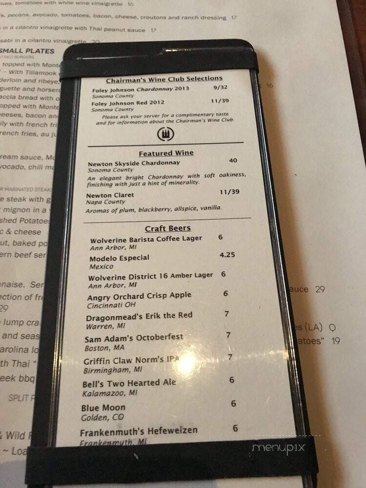 J. Alexander's - Livonia, MI menu_pic