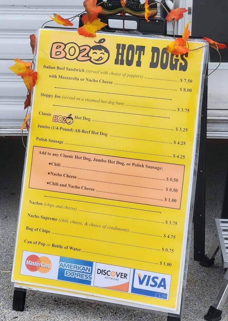Boz's Hot Dogs - Lansing, IL menu_pic