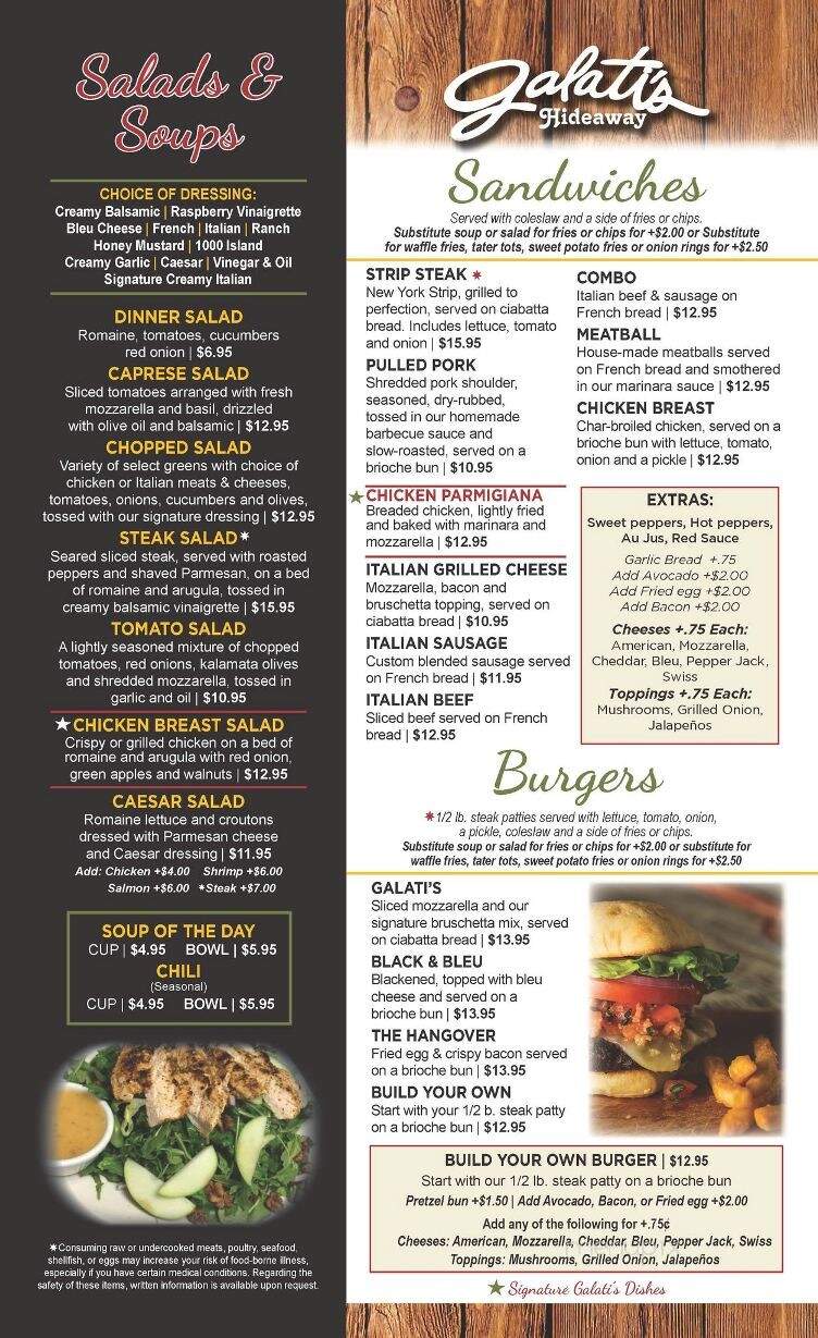 Galati's Pizza & Pasta - Cary, IL menu_pic