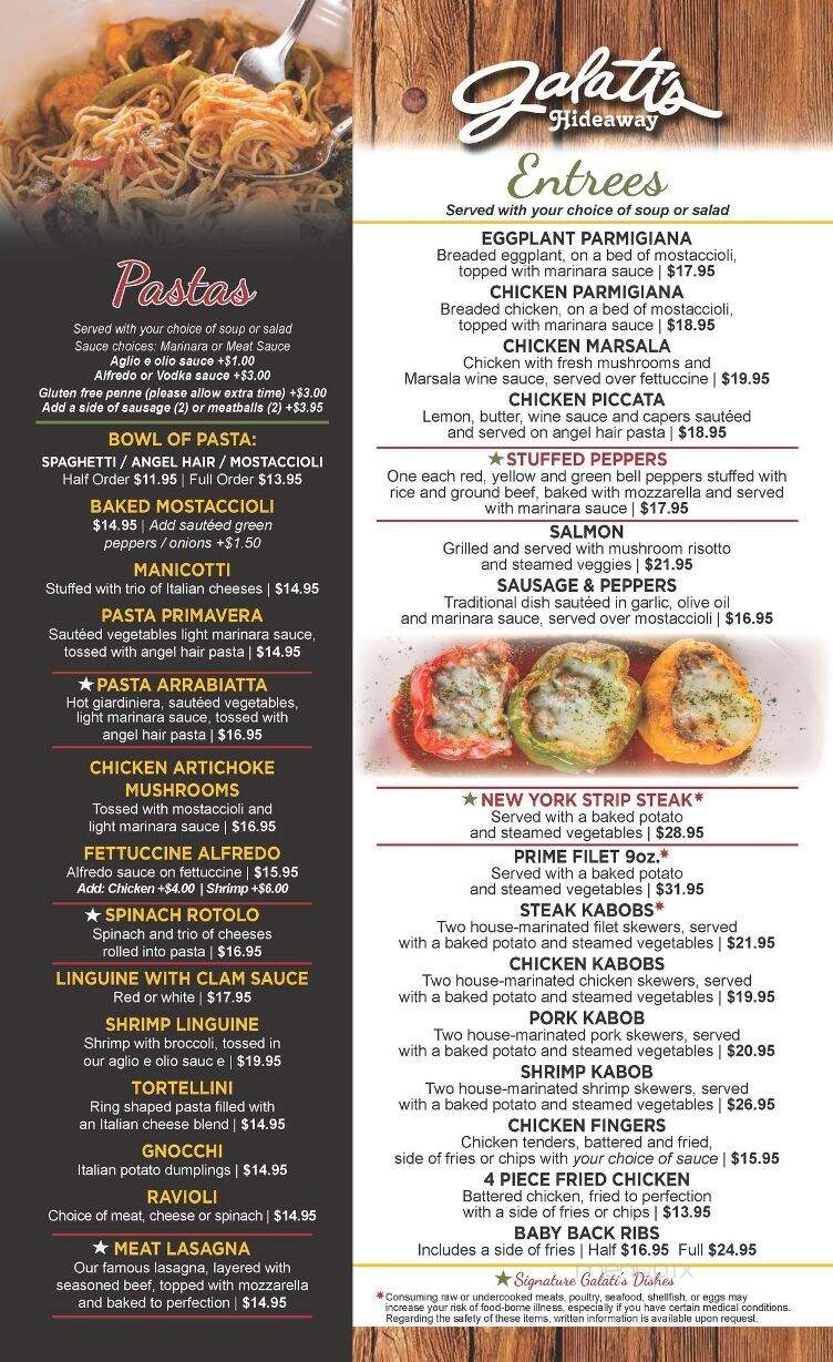 Galati's Pizza & Pasta - Cary, IL menu_pic