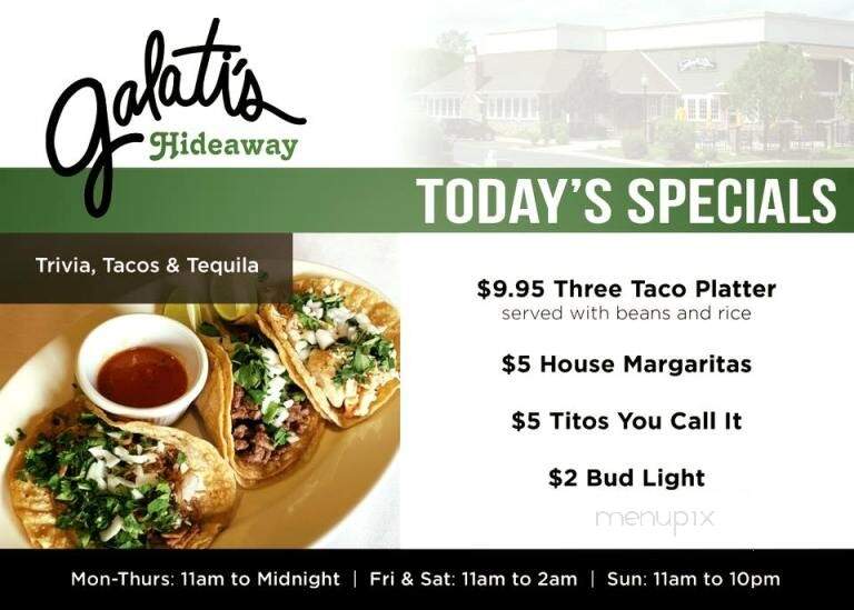 Galati's Pizza & Pasta - Cary, IL menu_pic