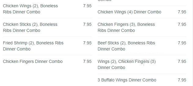 Jack Chen's - East Longmeadow, MA menu_pic