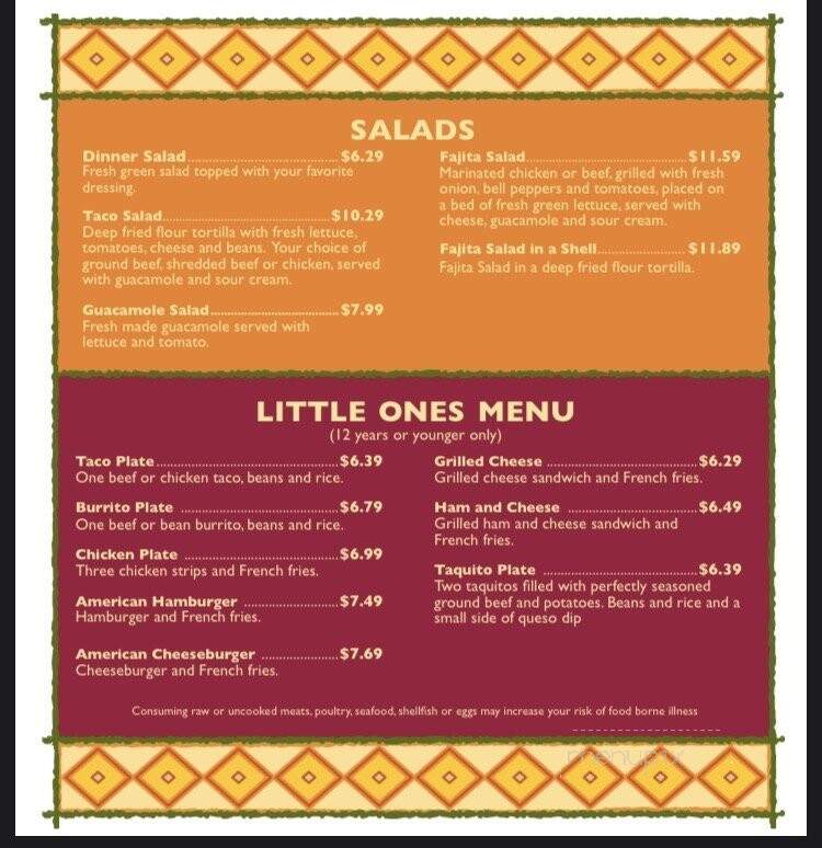 Si Senor Restaurant - Las Cruces, NM menu_pic