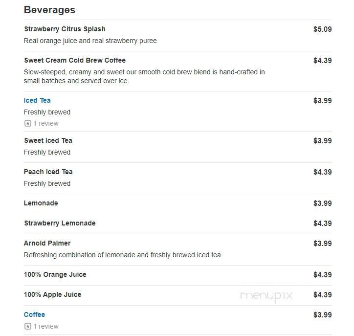 Bob Evans Restaurant - Harborcreek, PA menu_pic