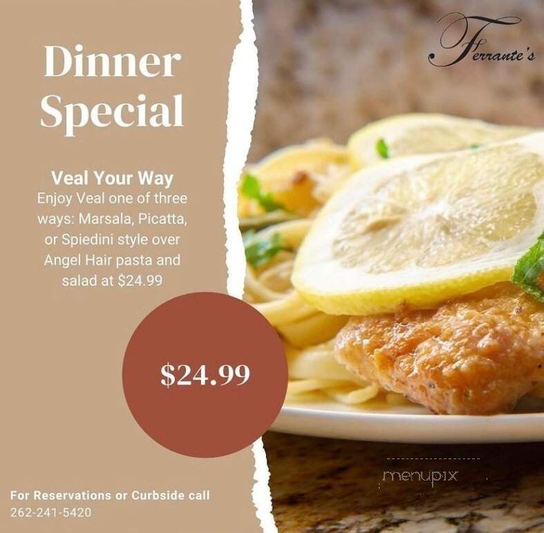Ferrante's Mequon - Mequon, WI menu_pic
