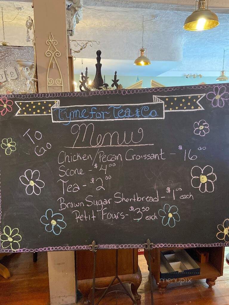Tyme For Tea & Co - Fremont, CA menu_pic