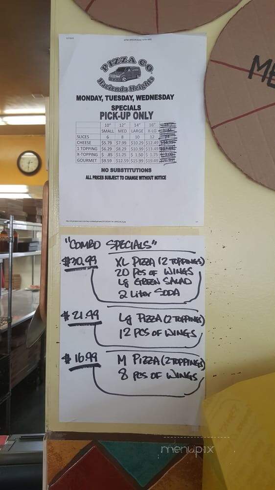 East La Pizza Co - Los Angeles, CA menu_pic