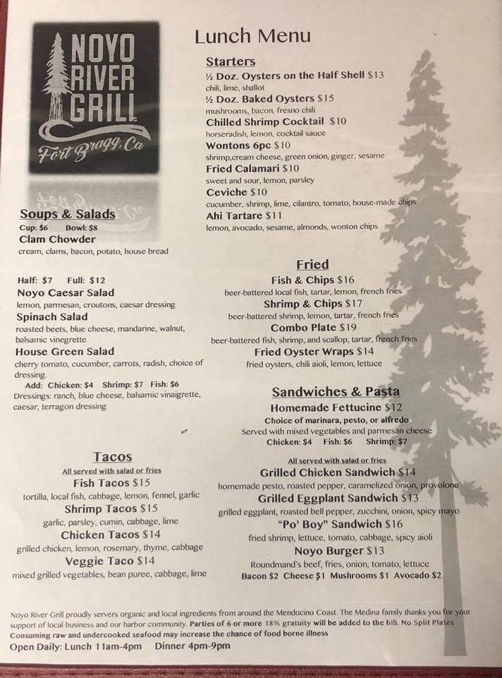 Noyo River Grill - Fort Bragg, CA