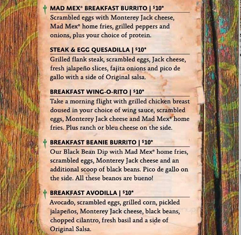 Mad Mex - Canonsburg, PA menu_pic