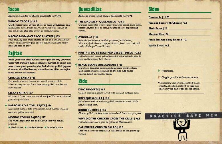 Mad Mex - Canonsburg, PA menu_pic