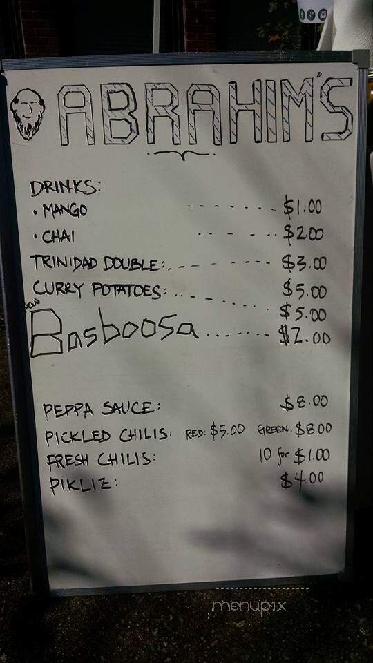Abrahim's Parlor - Athens, GA menu_pic