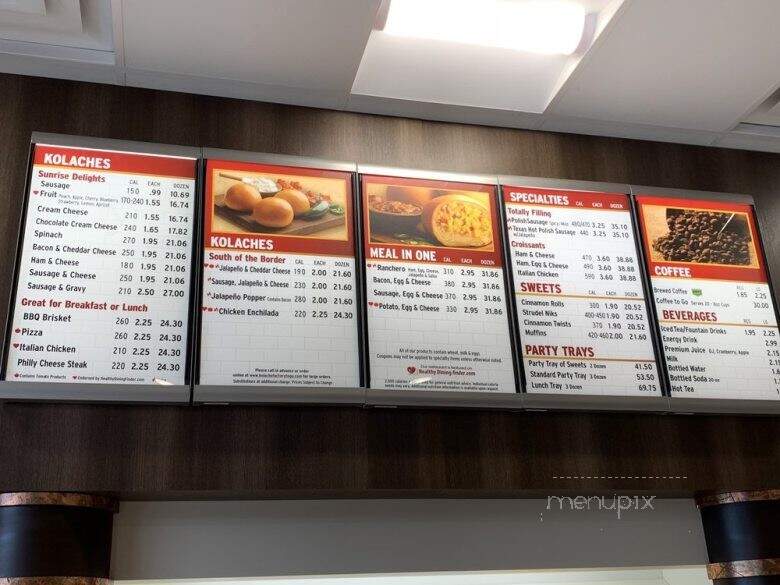 Kolache Factory - Powdersville, SC menu_pic