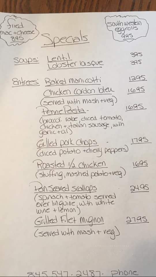 Curley's Corner - Suffern, NY menu_pic