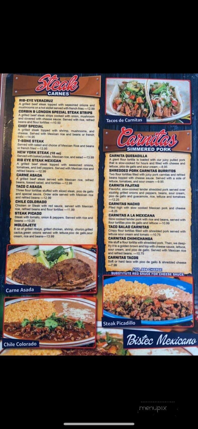 El Dorado Mexican Restaurant - Mount Vernon, KY menu_pic