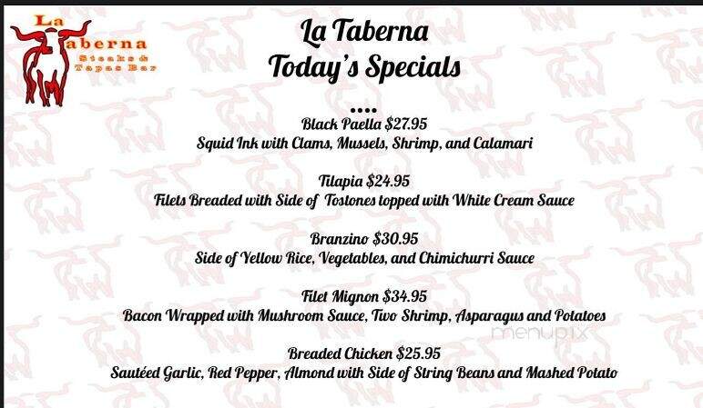 La Taberna Steak & Tapas Bar - Dumont, NJ menu_pic