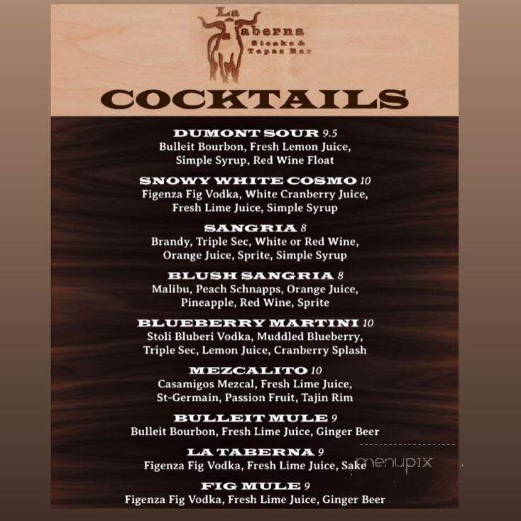 La Taberna Steak & Tapas Bar - Dumont, NJ menu_pic