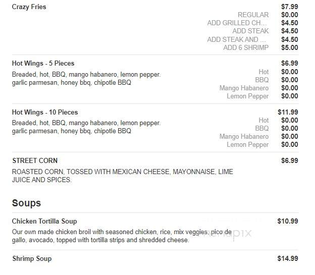 El Mariachi Mexican Grill - Oxford, MS menu_pic