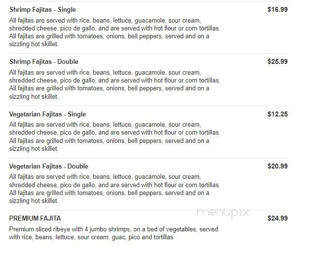 El Mariachi Mexican Grill - Oxford, MS menu_pic