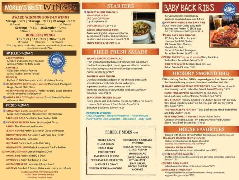 One Hot Mama's - Bluffton, SC menu_pic