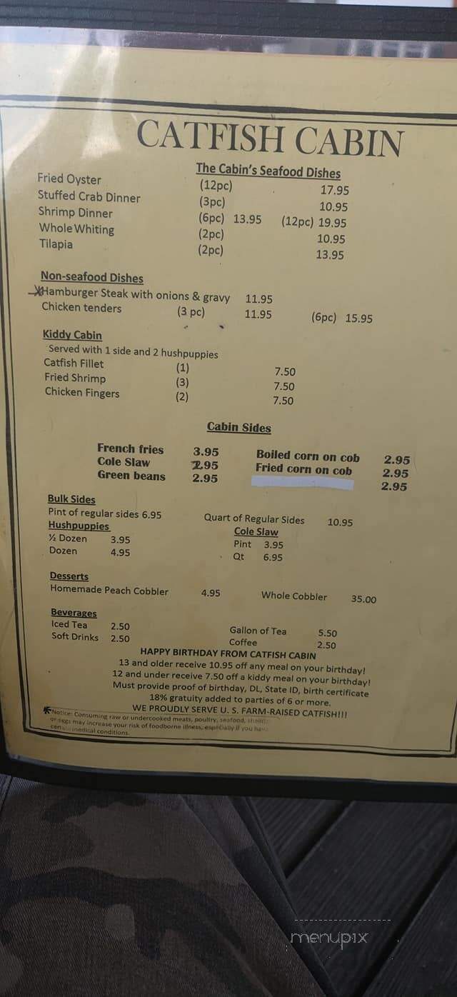 Bells Catfish and Soul Food - Memphis, TN menu_pic