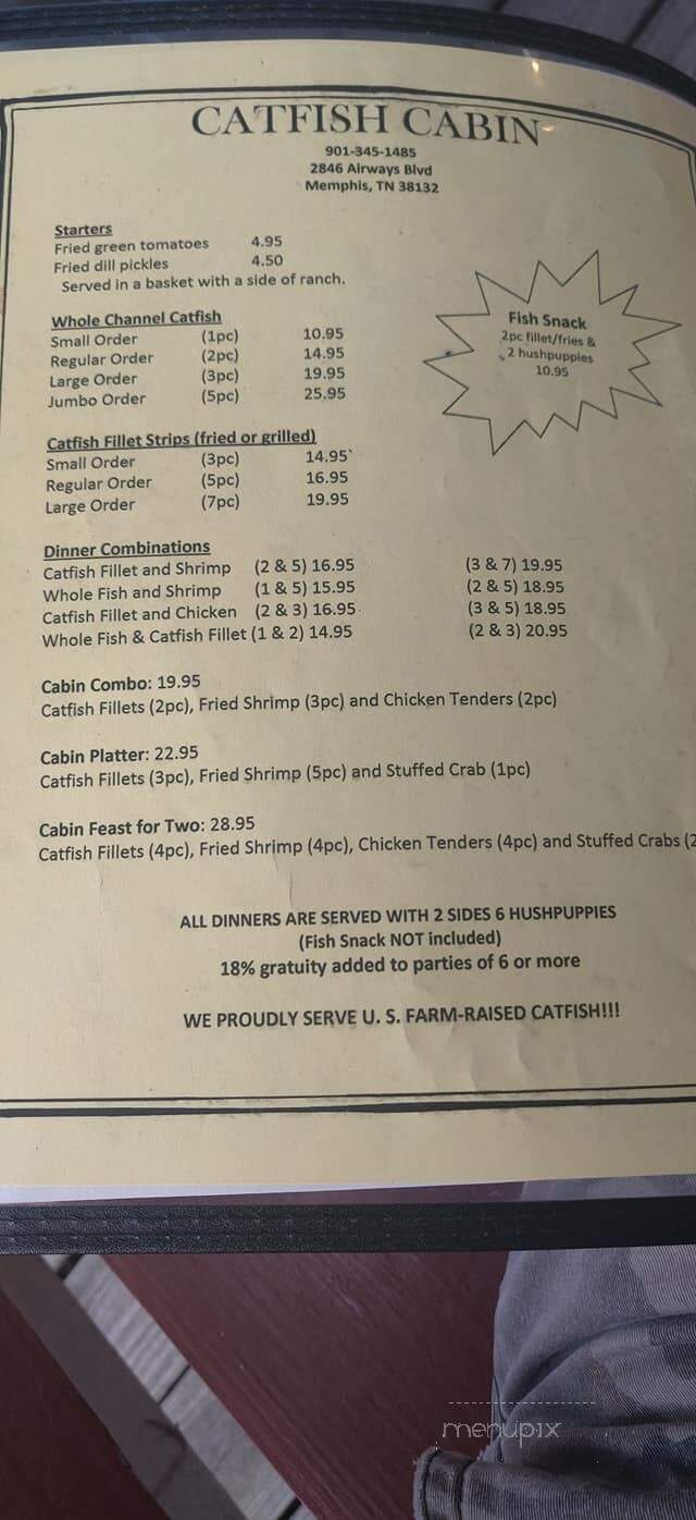 Bells Catfish and Soul Food - Memphis, TN menu_pic