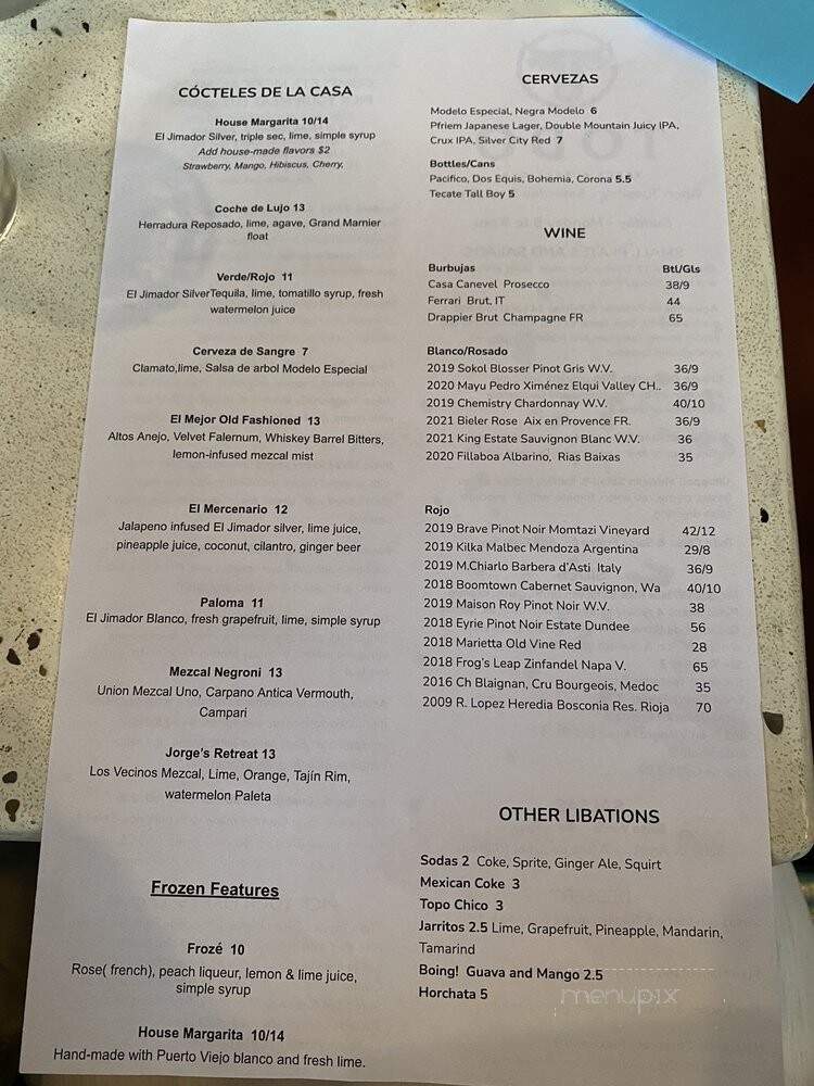 Todo Taco - Portland, OR menu_pic