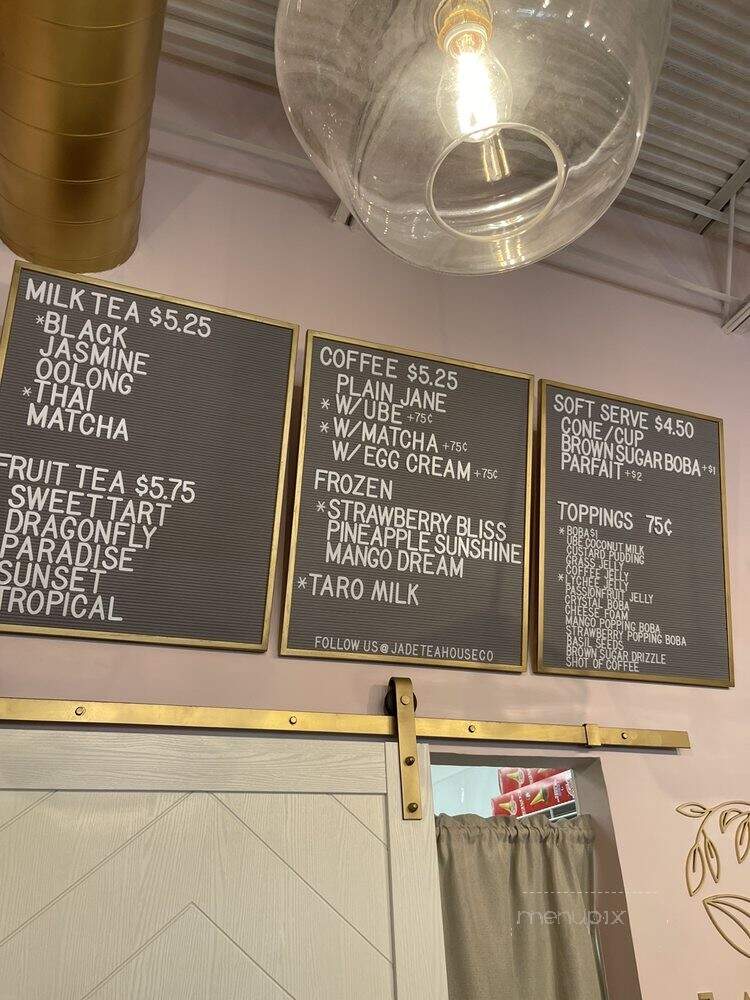 Jade Tea House - Davie, FL menu_pic