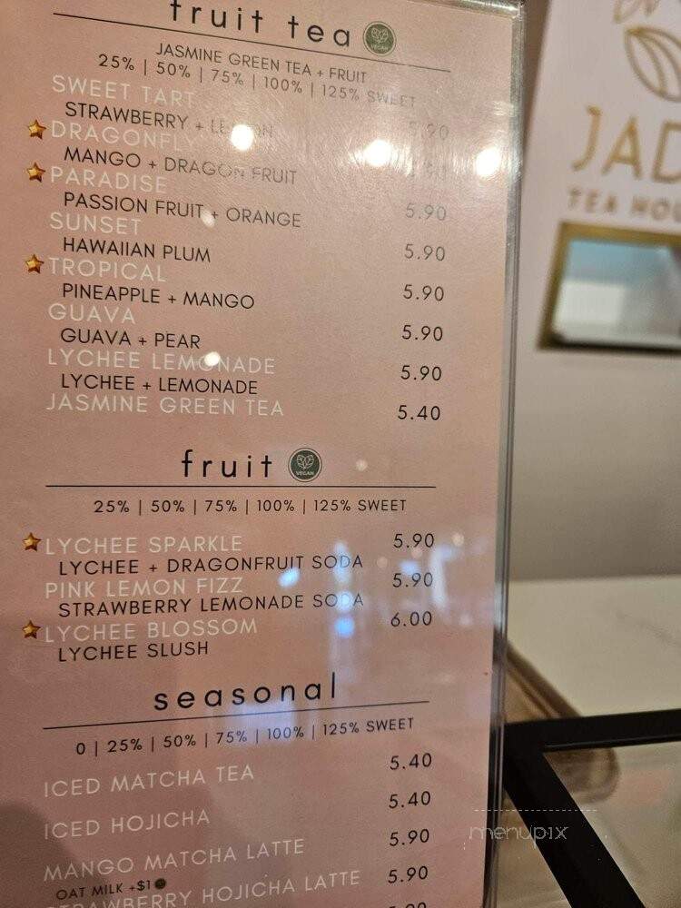 Jade Tea House - Davie, FL menu_pic