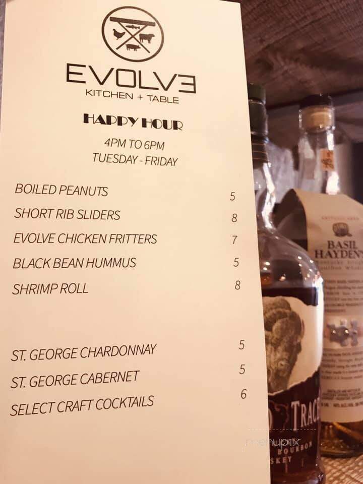 Evolve Kitchen - Clemson, SC menu_pic