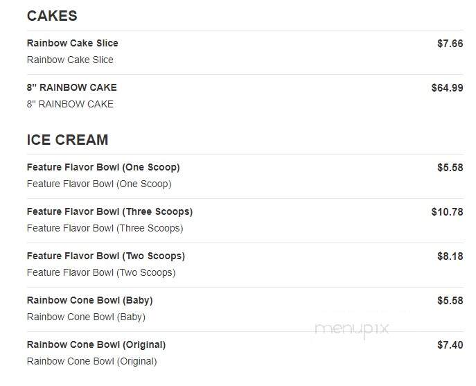 Original Rainbow Cone - Darien, IL
