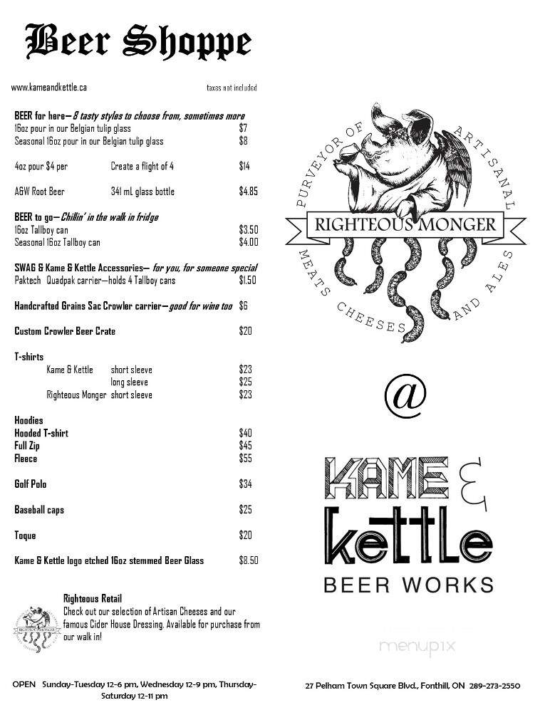 Kame & Kettle Beer Works - Fonthill, ON