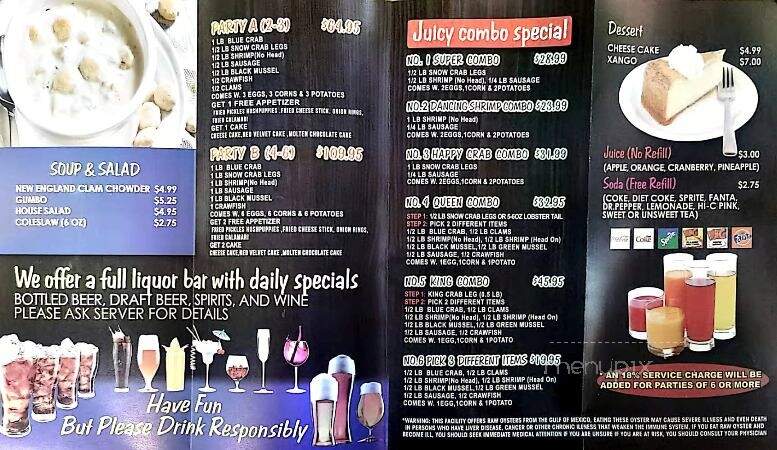 The Juicy Seafood - Prattville, AL menu_pic