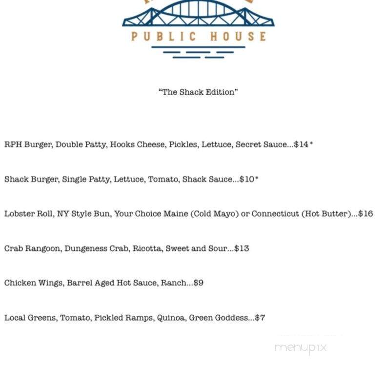 Restore Public House - La Crosse, WI menu_pic