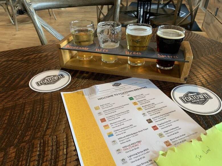 Foxtown Brewing - Mequon, WI menu_pic