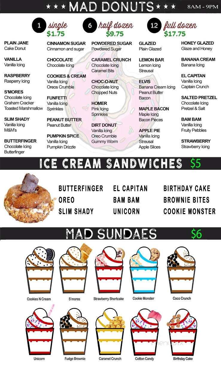 Mad Dog 159 - Kane, PA menu_pic