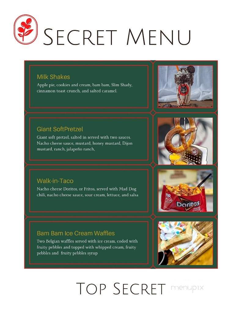 Mad Dog 159 - Kane, PA menu_pic
