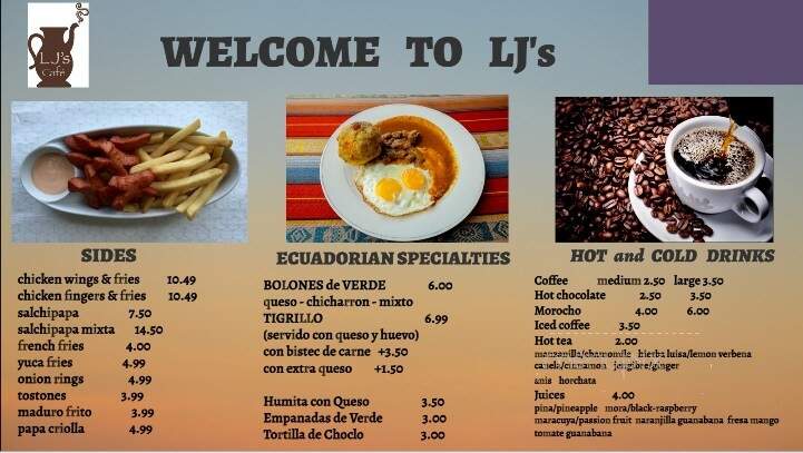 LJ's Cafe - Methuen, MA menu_pic