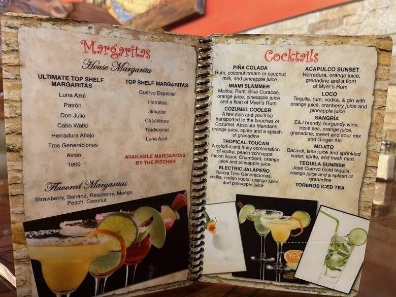 Torero's Mexican Grill - Coconut Creek, FL menu_pic
