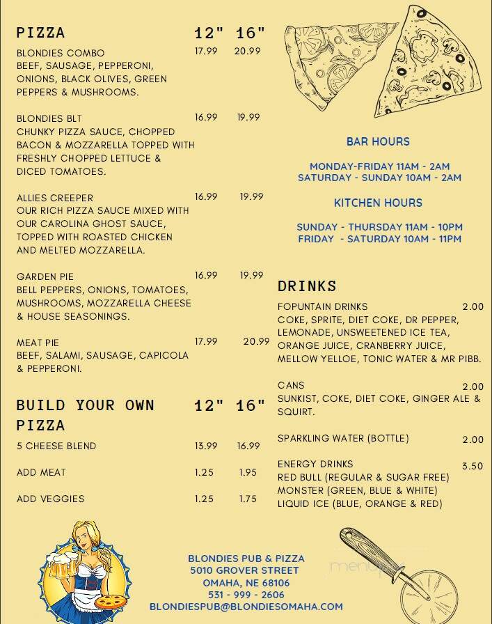Blondie's Pub & Pizza - Omaha, NE
