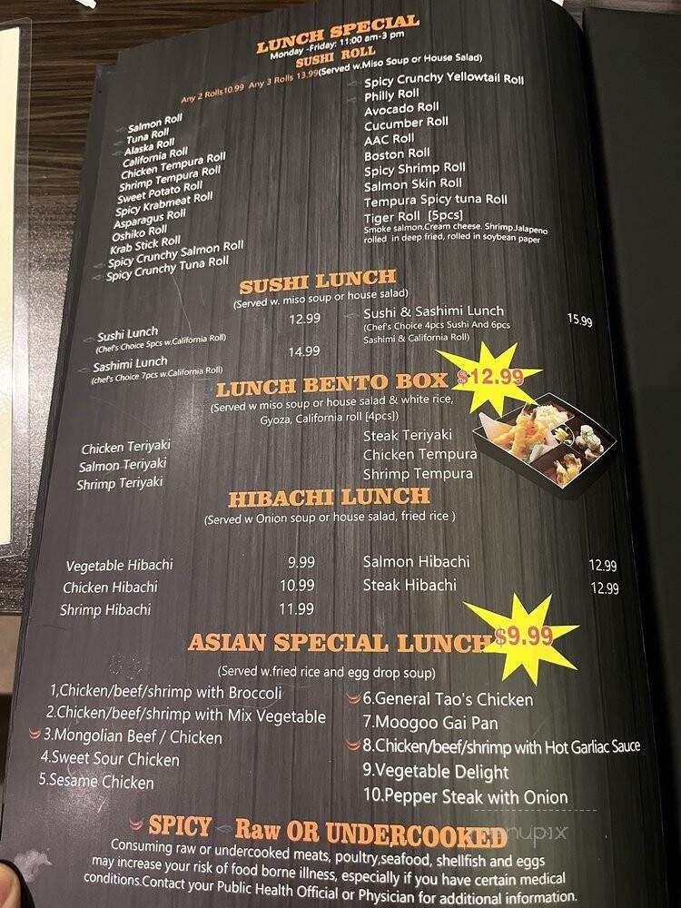 Royal Asian Bistro - Orange City, FL menu_pic