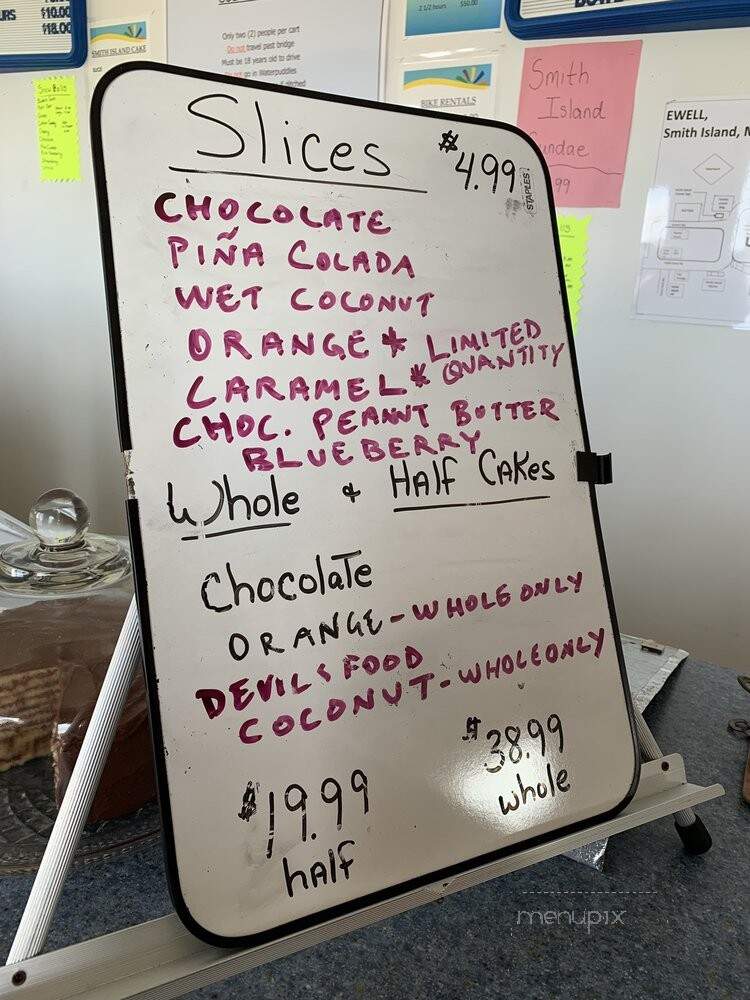 Bayside Inn Restaurant - Ewell, MD menu_pic
