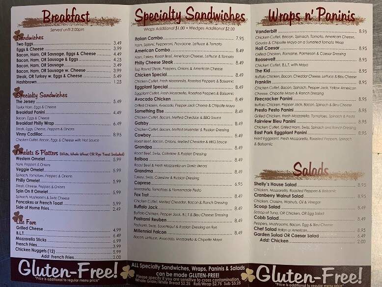 Shelly's Deli - Poughkeepsie, NY menu_pic