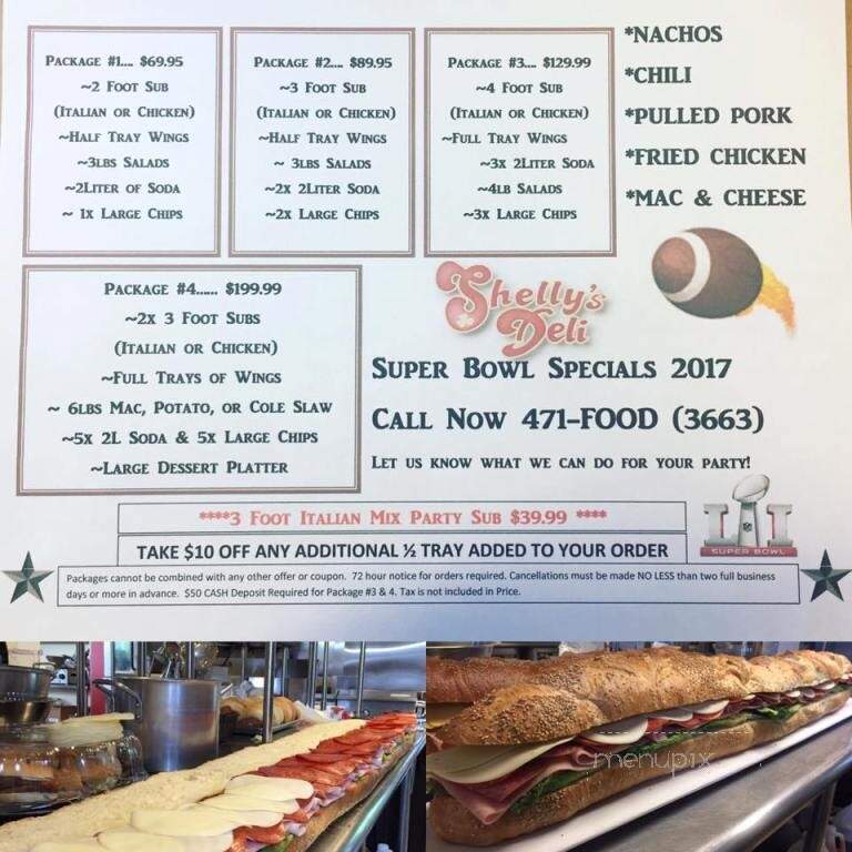 Shelly's Deli - Poughkeepsie, NY menu_pic