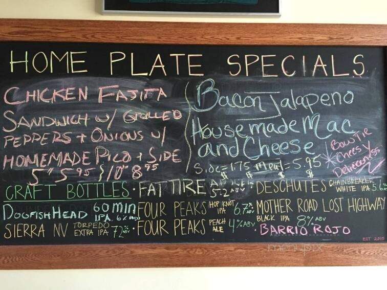 Home Plate Marana - Tucson, AZ menu_pic