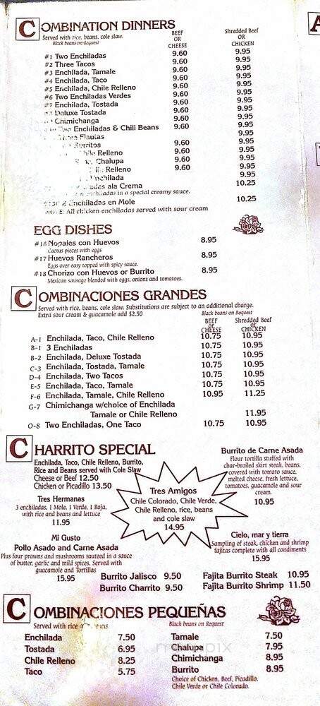 El Charrito - Molalla, OR menu_pic